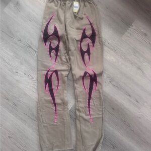 Wide Leg Sweats with design